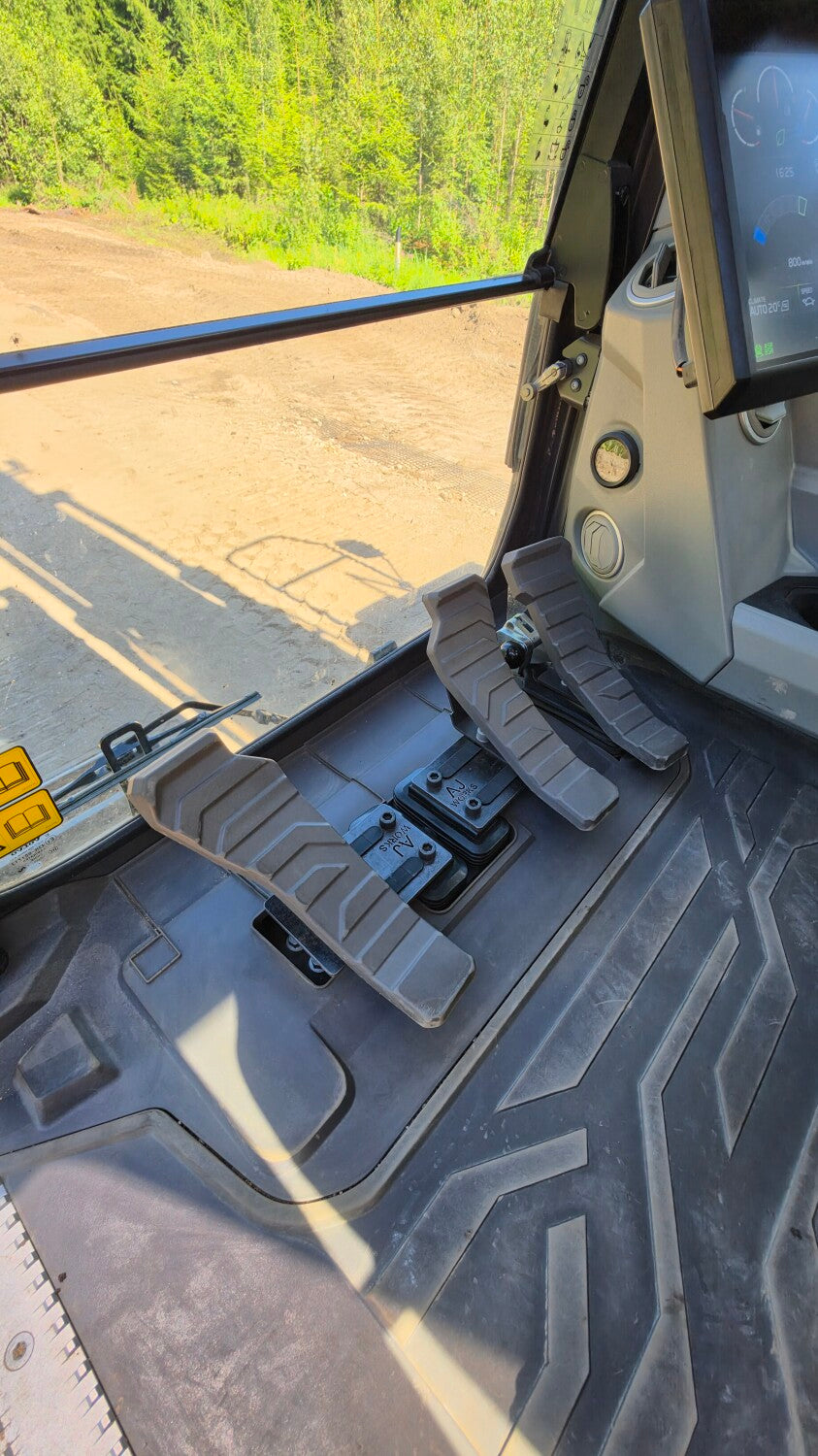 AJ Works Excavator Pedal Extensions for Volvo Excavators