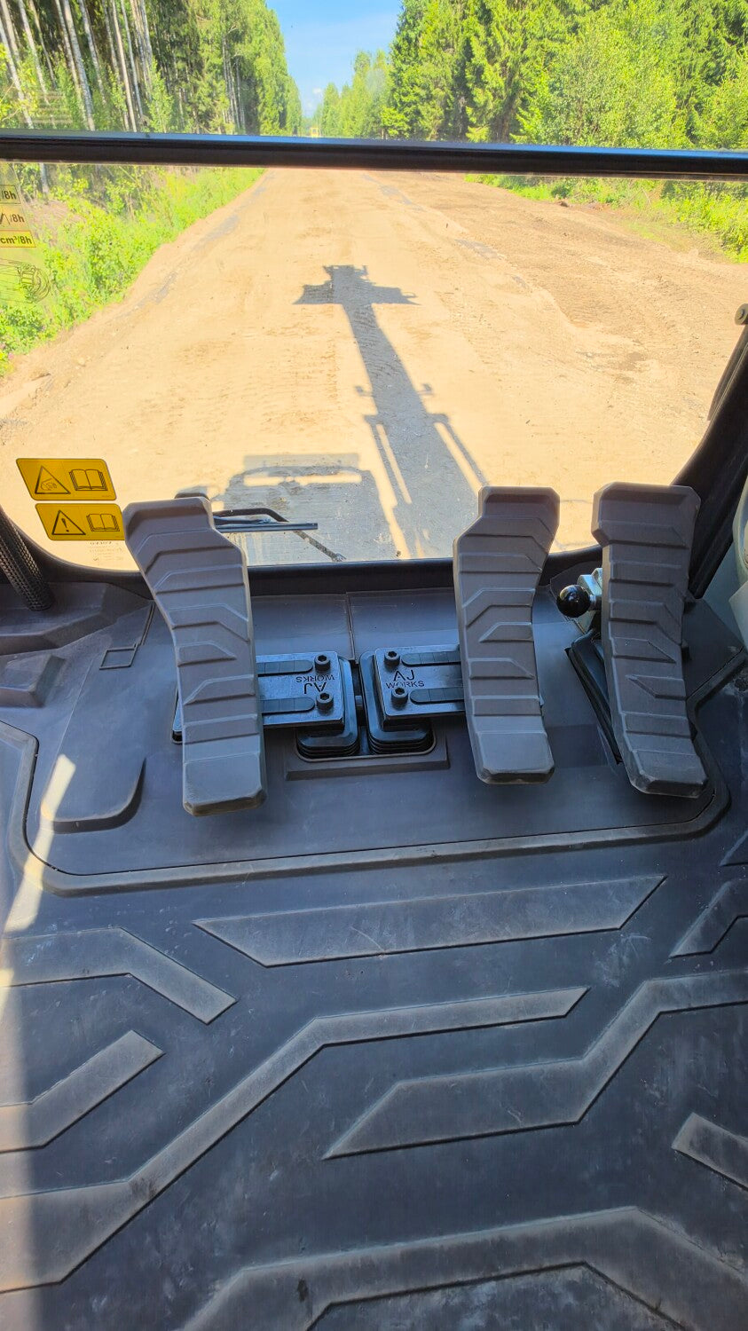 AJ Works Excavator Pedal Extensions for Volvo Excavators