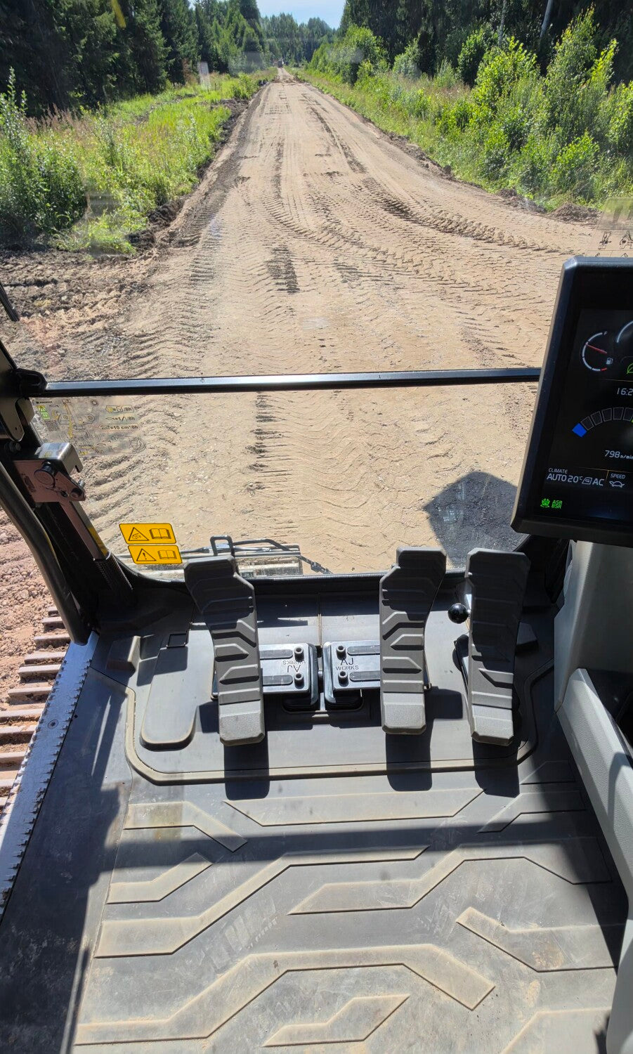 AJ Works Excavator Pedal Extensions for Volvo Excavators